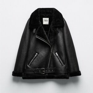 Zara Black Leather Jacket